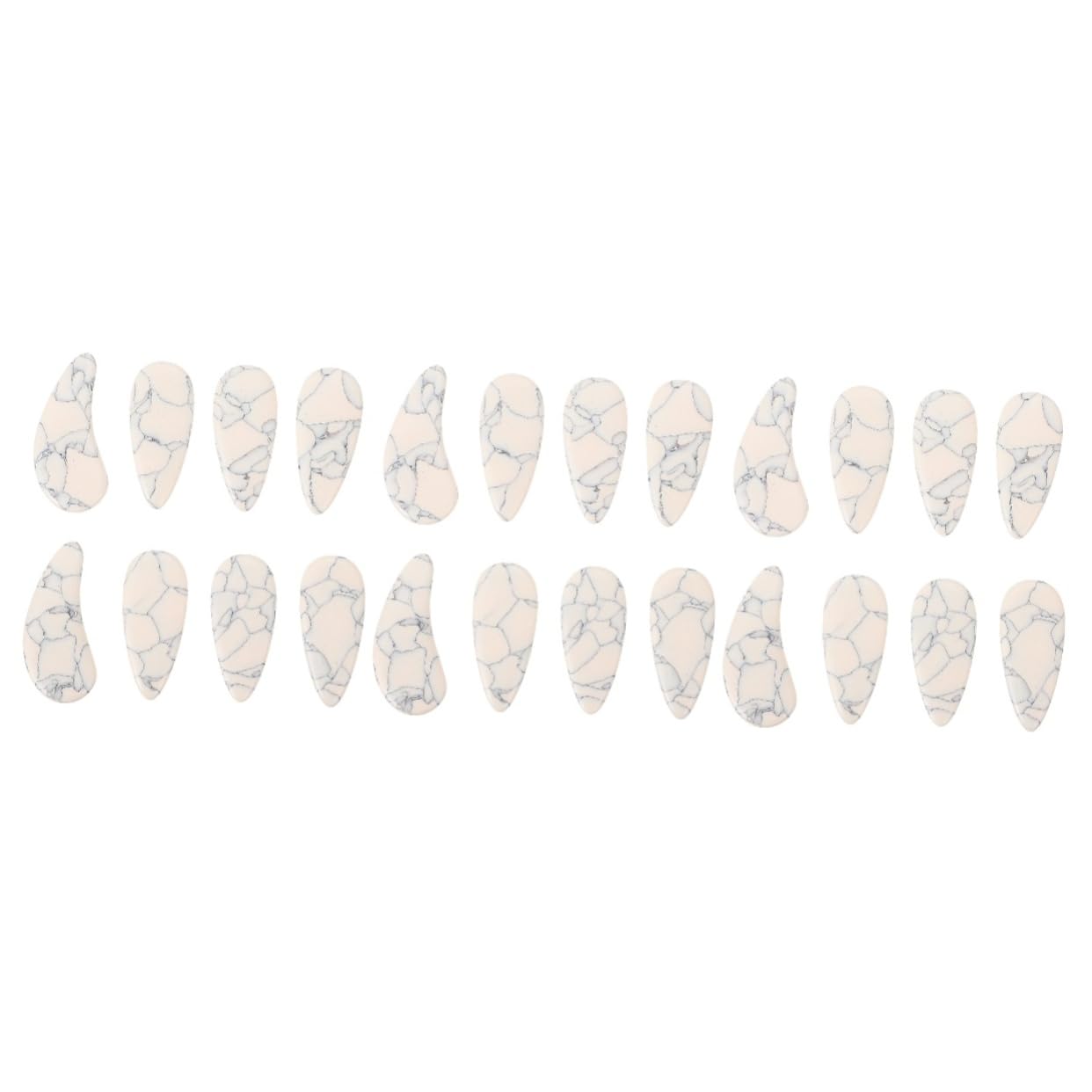 VICASKY 24 Pieces Nails Guzheng Zither Guzheng Small Nails Guitar Thumb Picks Guzheng Accessories Guzheng Lute Instrument Koto White Child Abdominal Adult