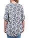 a.Jesdani Plus Size Tops for Women 2X, Henley V Neck Floral Printed Tunic Shirts 3/4 Sleeve Blouses for women Color 25