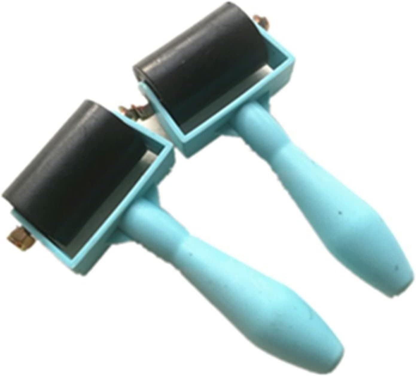 Rulli per pittura, Rulli for pittura, confezione da 2, rullo in gomma for colla, nastro antiscivolo, strumenti da costruzione, stampa, muro, blu, 3,5 x 8 x 11 cm (1,38 x 3,15 x 4,33 pollici)