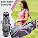 Golf Stand Bag - Premium Everyday Women's Golf Stand Bag for Women and Ladies, 14-Way Top Dividers, Ultra Lightweight, Easy for Carrying, Durable Water Resistant Womens Golf Bag (Pink/Grey)