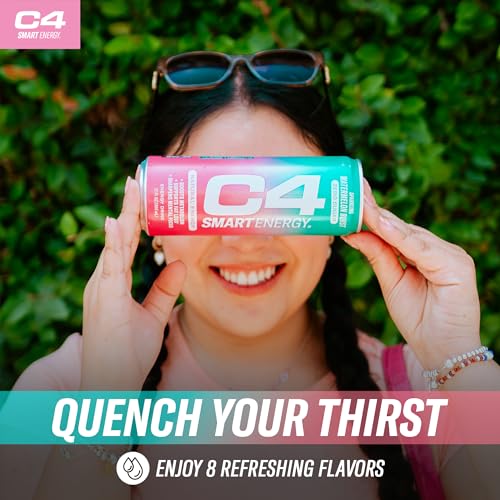 Image of C4 Smart Energy Drinks Variety Pack Bundle (24 Pack) | 4 Flavor Tropical Oasis Variety 12 Pack + 4 Flavor Berry Breeze Variety 12 Pack