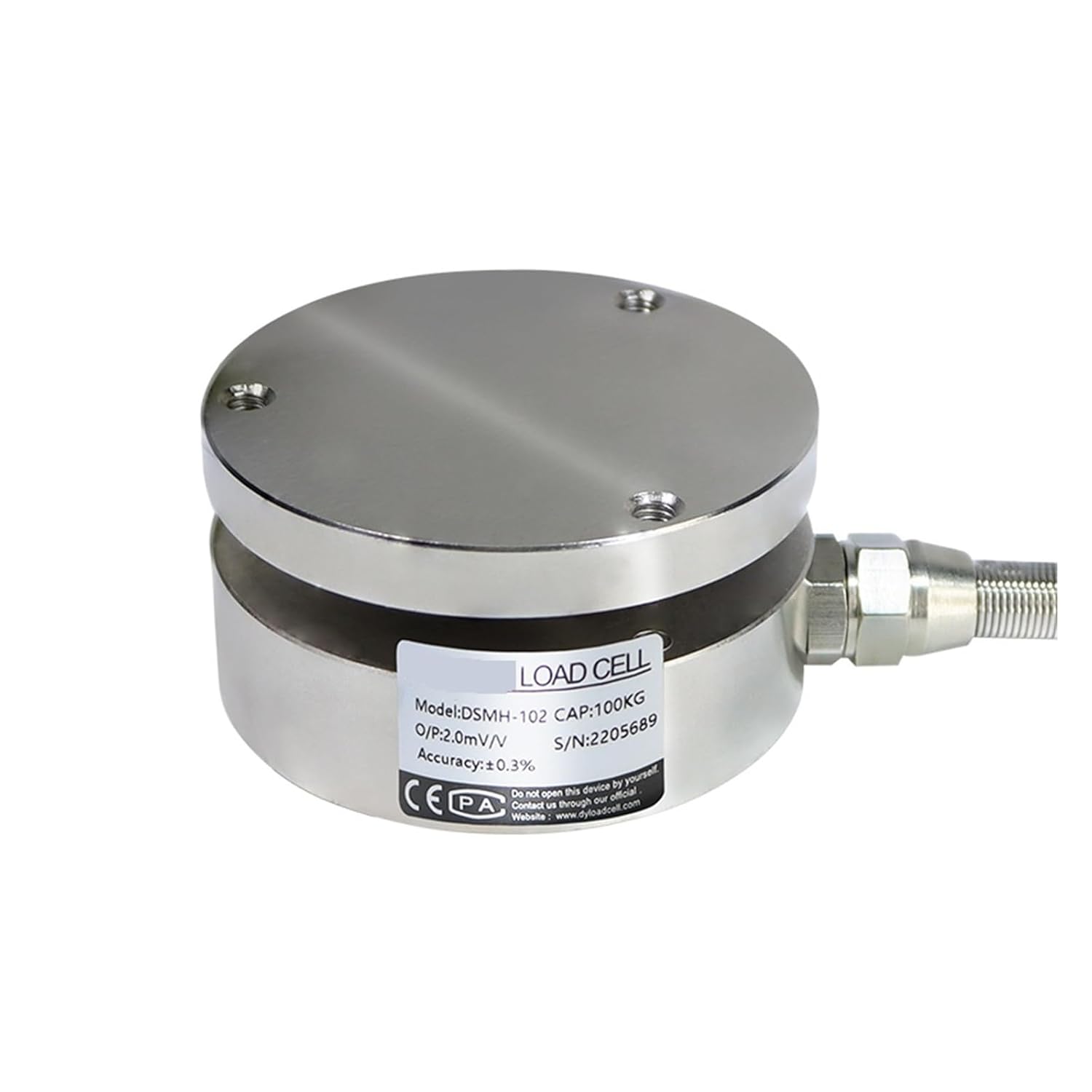 DYMH-102 Mini Load Cell 50KG-10000KG Tension and Compression Force Weighting Sensor for Electronic Packing Scale High Sensitivity(10T)