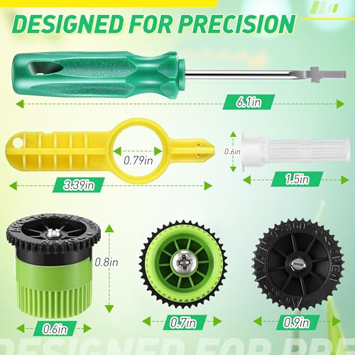 4 Pack 10A Sprinkler Nozzle & Adjustment Tool Kit(Green & White) by Gulfmew - Used condition - Image 2