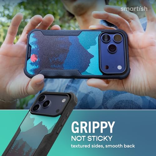 Image of Smartish iPhone 17 Pro Max MagSafe Case - Gripzilla Protective Magnetic Case for Men [Rugged + Tough] Military Grade Heavy Duty Grip Armor - Drop Tested for iPhone 17 Pro Max - Moving Mountains