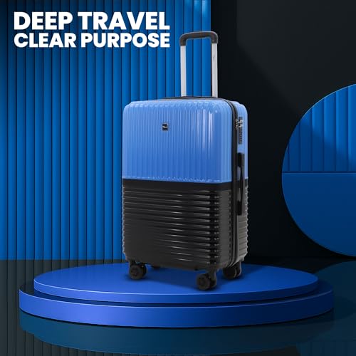 Image of Istanbul Polycarbonate Trolley Bag Set-3 | Lightweight | Hard Shell | Lightweight Hard Shell Luggage, 8 Spinner Wheels, TSA-Type Lock, Dual-Tone Design
