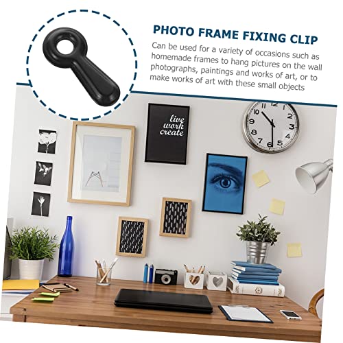 Image of DIY Picture Frame Hardware 300pcs Iron Turn Buttons Hanging Photo Frame Fixing Clips