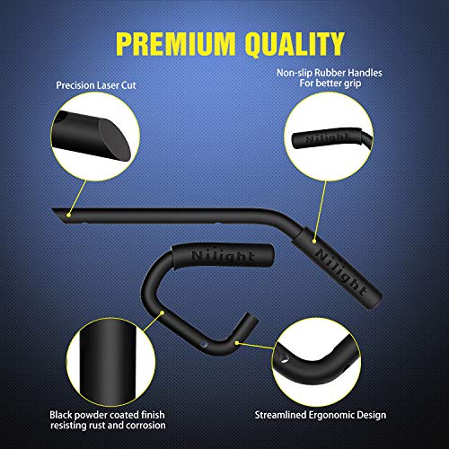 Image of Nilight Front Rear Grab Handles Roll Bar Grip for 2007-2018 Wrangler JK | JKU Sports Sahara Rubicon & Unlimited 2007 2008 2009 2010 2011 2012 2013 2014 2015 2016 2017 2018