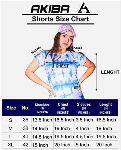 Image of Tie-Dye Crop Top and High Waist Short (Co-Ord Set) for Women Workout