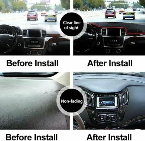 Alfombrilla salpicadero Peugeot 3008 2013-2015 con borde negro RHD 4