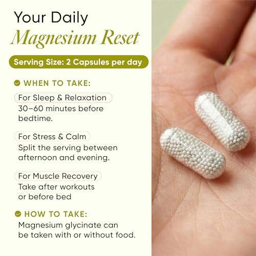 Image of Wellbeing Nutrition Liposomal Magnesium Glycinate (1490mg)|Chelated form, High Absorption|Sleep, Stress, Cramps, Muscle Recovery, Nerve Health|Elemental Magnesium (200mg)|60 Capsules