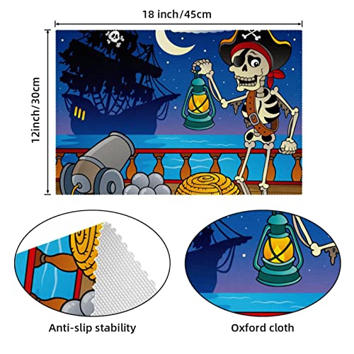 Set de table pirate résistant à la chaleur et antidérapant pour table enfant - 5