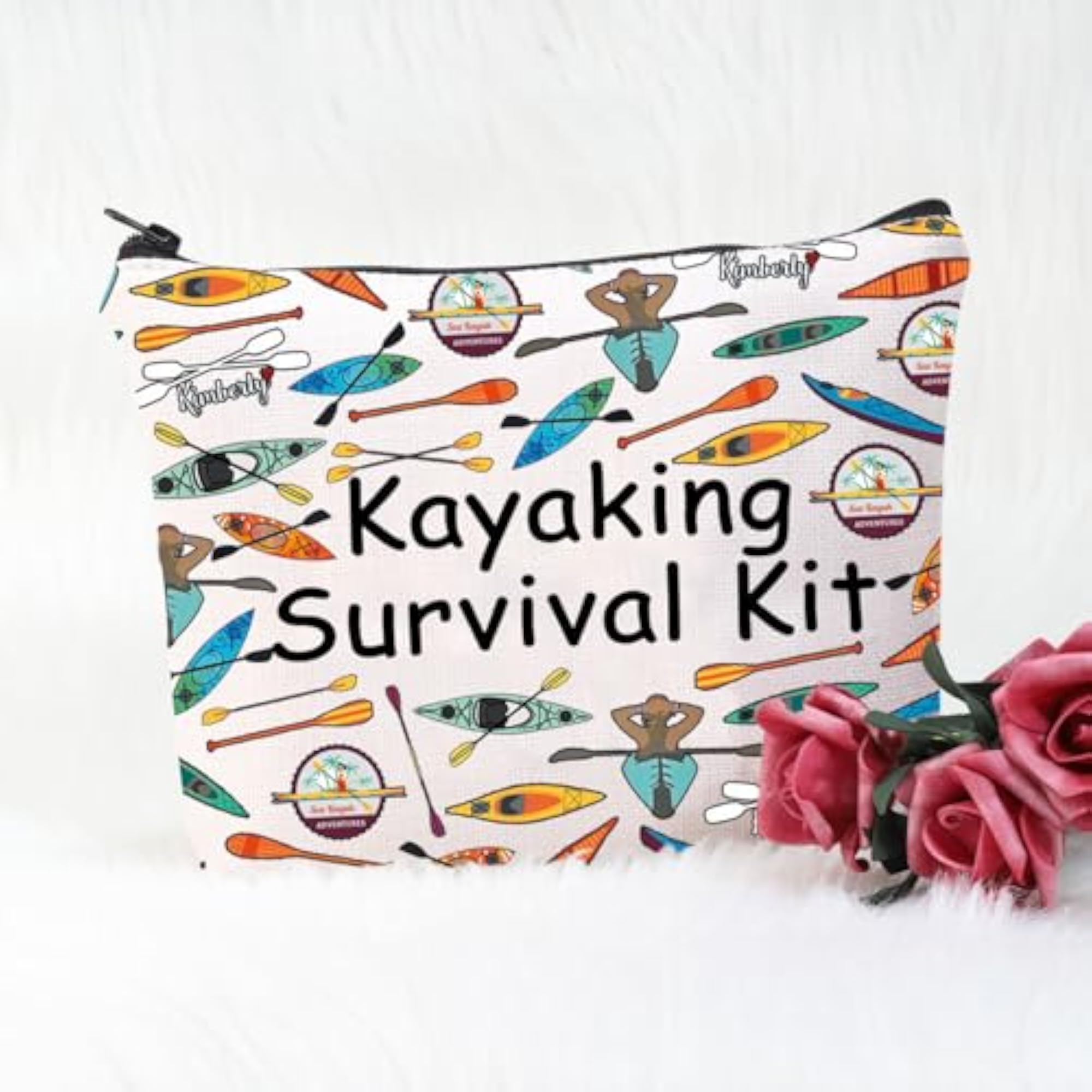 Kayaking Lover Gift Cosmetic Bag