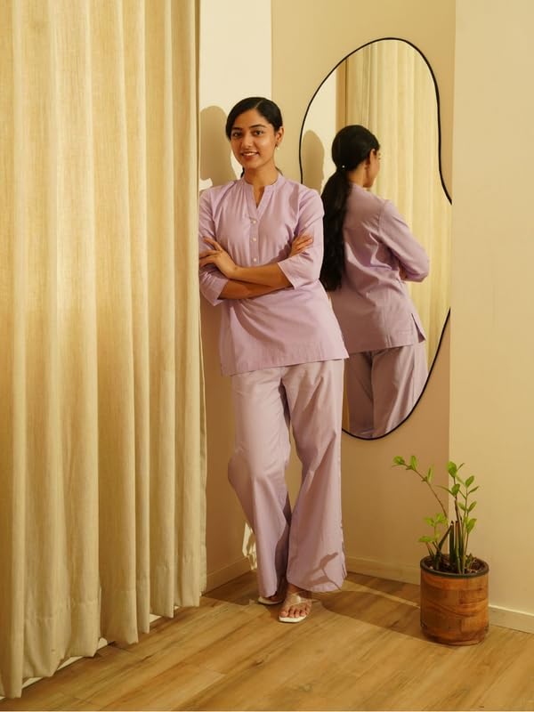 Image of SAADAA Women's Cotton Co-Ord Set | Soft, Breathable Fabric | Comfortable