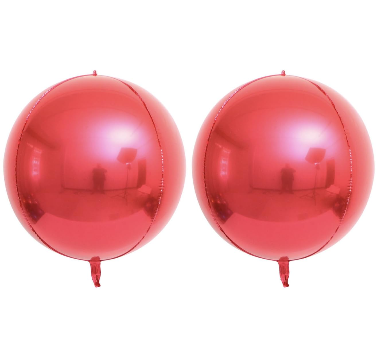 Red 4D Foil Balloon, 55cm (2 pack)