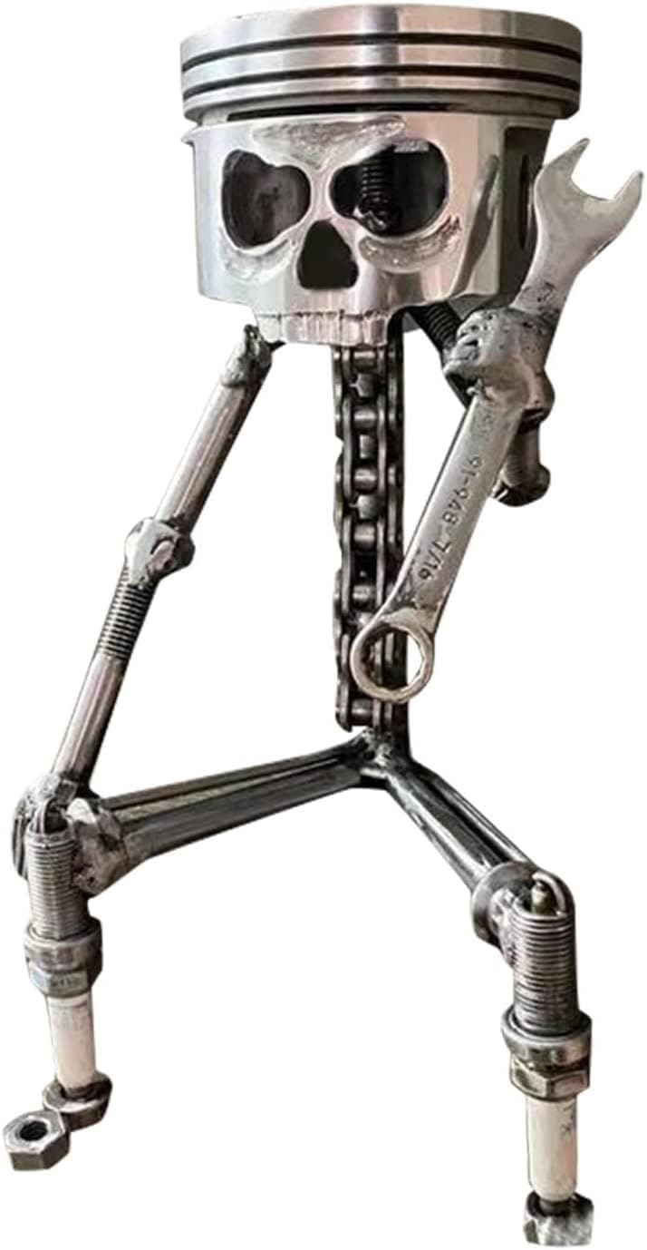 Amazon.com: Gerrit Carving Piston Face Sculpture Metal Art