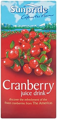 SunprideCranberry Juice Drink 1 Litre (Pack of 12 x 1ltr)
