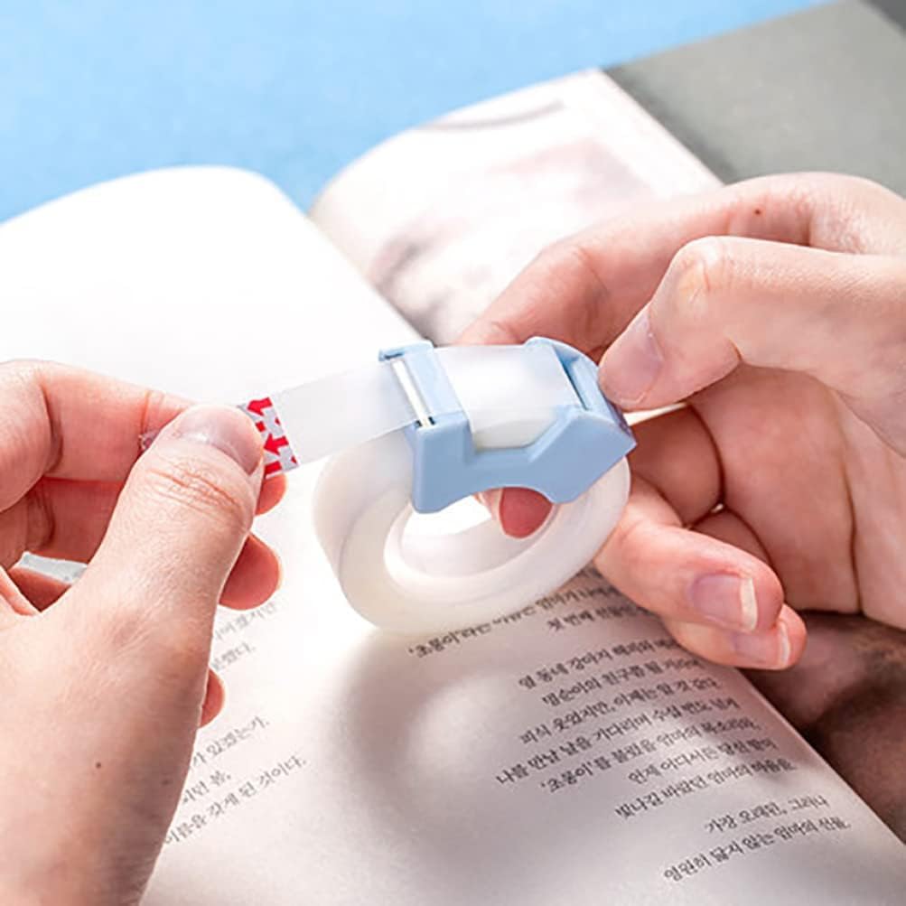Dispenser per nastro adesivo, Distributore di nastro adesivo da tavolo, distributore di nastro adesivo magico, 1 set distributore di nastro adesivo portatile da tavolo con nastro adesivo invisibile sc