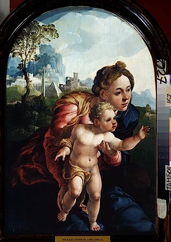 Tableaux Tableau Toile Jan Van Scorel Vierge à l'enfant émotion artistique