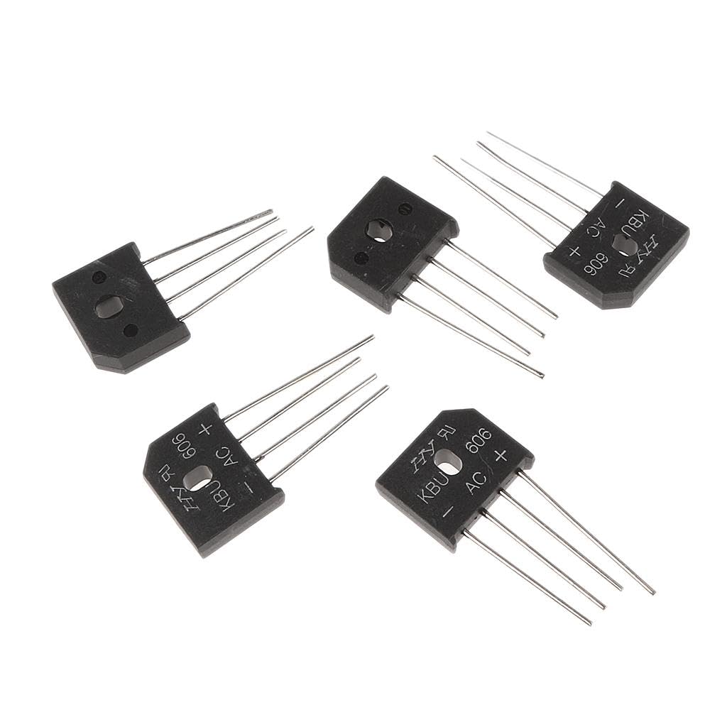 expora gbu606 new bridge rectifier diode 6 amps 600v si 4 pin though hole 5 qut