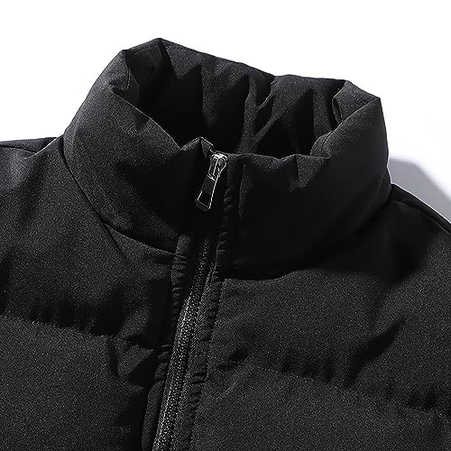 Manteau noir femme ample et chaud contre le froid d'hiver - 4