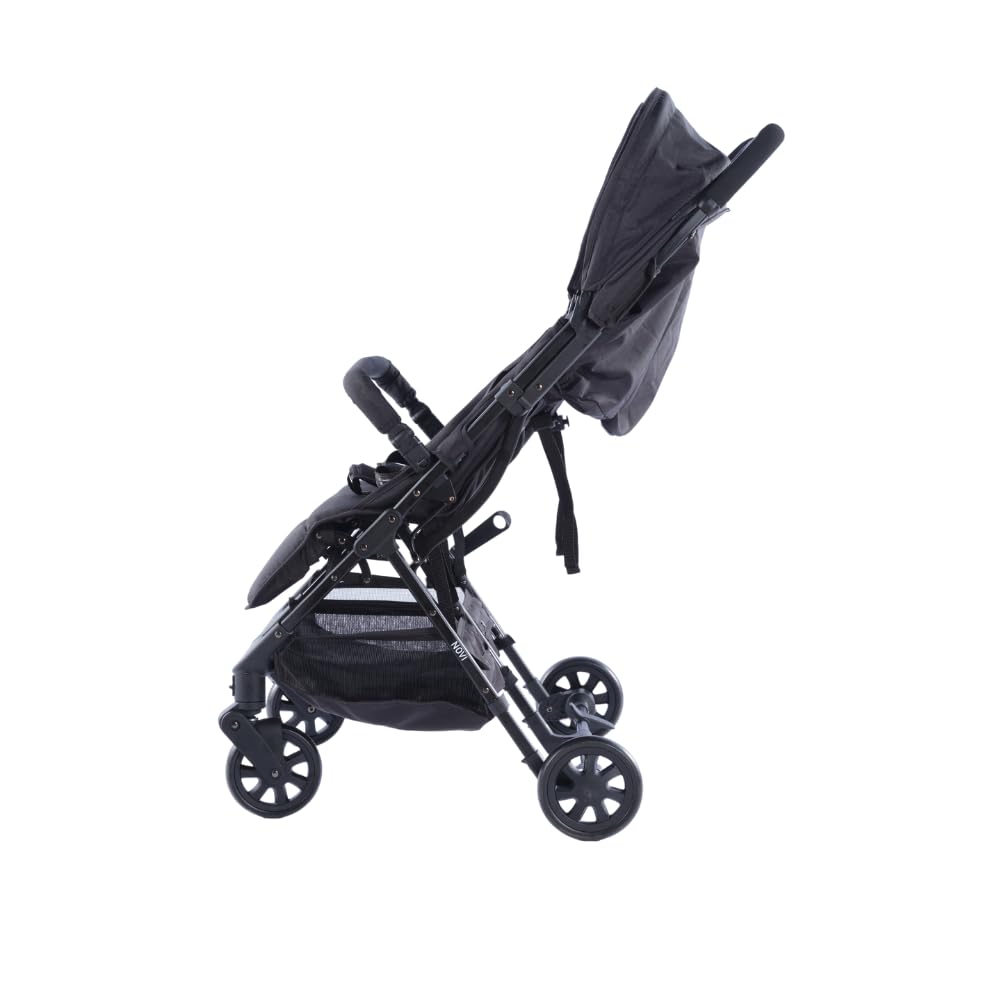 Novi Baby® Foss Go Duo, Zwillingsbuggy von Geburt an bis 15 kg (ca. 3 Jahre), extra großer Korb, leicht und klein faltbar, 5-Punkt-Sicherheitsgurt