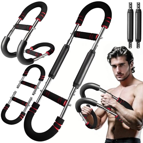 URHELP Twister Armtrainer 3 Stufen Verstellbares Brust Trainingsgerät (30-50 kg / 70-110 lb) Tragbarer Power Twister mit abnehmbarem Design Brusttrainer Männer und Frauen für Zuhause Armtrainer