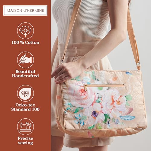Maison d' Hermine Hand Bags for Women Cotton Shoulder Bag for Shopping Travel Everyday Use Cross Body Tote purse Sling Bag2