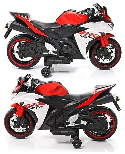 Image of Wishmaster Fully Assembled R3 Bike for Kids Toy with Rechargeable Battery Operated Electric Children Ride on [3 to 8 Years, Large Size] | Birthday Gift for Boys & Girls (Red)