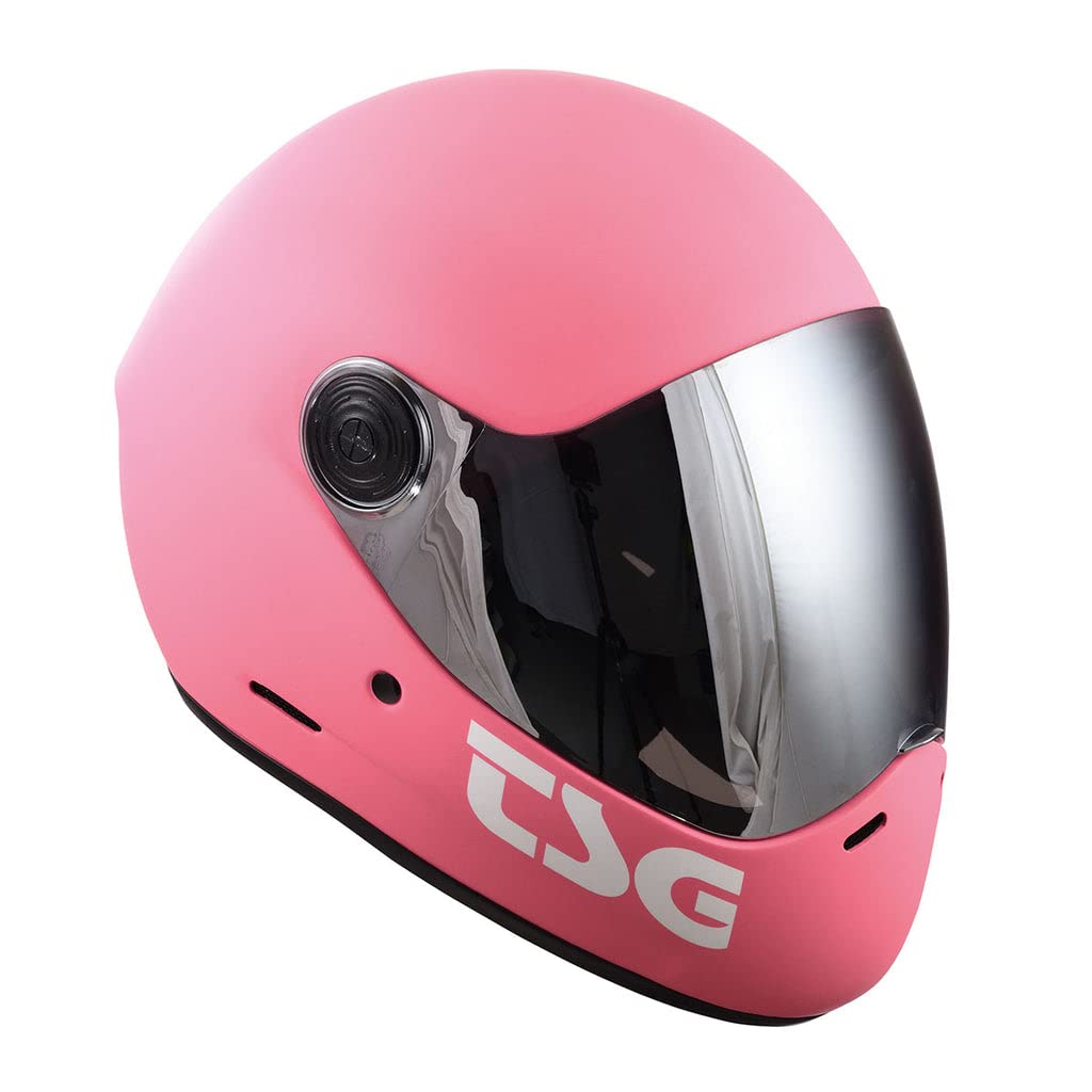 TSG - Pass Pro Full-face Helmet w/Two Visors | Performance Helmet for Downhill Skateboarding, E-Skating, E-Onewheeling, Longboarding | Compact, Aerodynamic | Scratch Proof Visor, Nose Ports, Anti Fog
