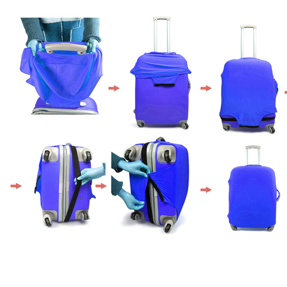 Funda Protectora Para Maleta - Talla M (22-24 Pulgadas), Elástica, Lavable Y Antirrayaduras