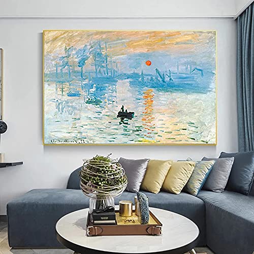 Monet impression paysage pour décoration maison affiche salon KEBIA art mural 35x50