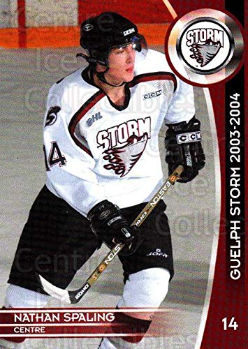 (CI) Nathan Spaling Hockey Card 2003-04 Guelph Storm 10 Nathan Spaling