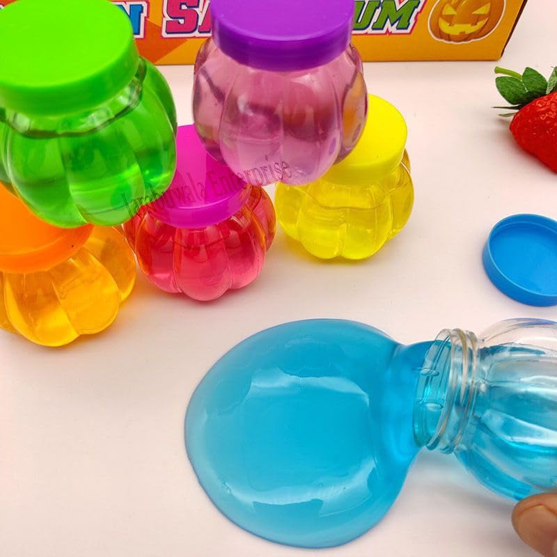 Jambuwala Enterprise® Slime Gel Fruit Scented Multicolor DIY Magic Toy Slime Gel Putty Set Slime Mud for Kids,Crystal Clear Clay Jelly Slime Gel Toys for Kids,Boys,Girls,Childrens Pack of 6, 60g Each - Image 3 thumbnail