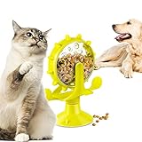 Automatic Dog Feeder, Dog Food Dispenser Interactive Button Trigger Dog Puzzle Treat Dispensing Toys...