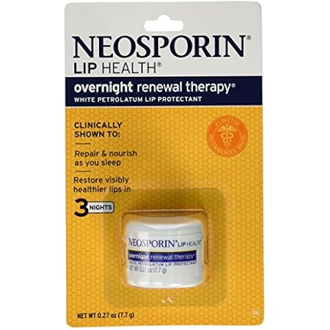 Neosporin Overnight Lip Health Renewal Therapy 0.27 Ounce Jar (8ml)pack of 4 Cover