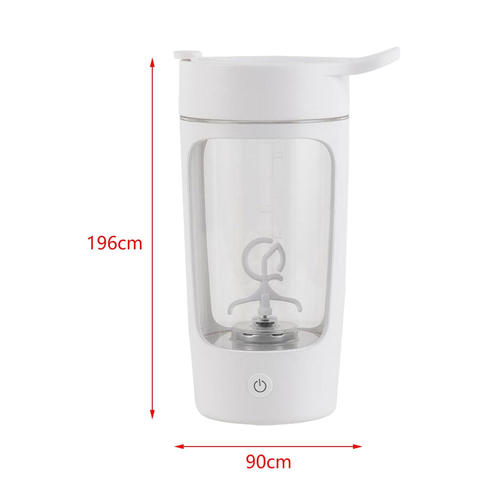 Elektrische Mixflasche (650 Ml/22 Zoll), Wiederaufladbar, Vielseitig Einsetzbar, mit Automatischer Mixfunktion, Ideal für Sport Und Reisen, Weiß
