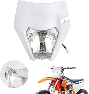 AnXin Dirt Bike LED Headlight,Motorcycle Head Light Kit Universal for EXC SXS SX EXC XC XCF XCW XCFW SXF SMR MX EGS 50-525 2018-2025 Enduro Supermoto White
