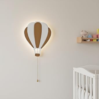 Balloon lamp for Baby Nursery Operated Wall Lamp for Nursery Cute Floating Moon Lamp for Kids Bedroom Battery-Operated Hanging Night Lights Night Light Hanging Night Lights (No Charging Needed)
