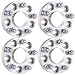 ECCPP 5x4.5 Hubcentric Wheel Spacers 4X 25mm 5x114.3 to 5x114.3 Wheel spacers for Ford Jeep Hyundai Genesis Coupe Sedan Veloster Mazda3 Mazda5 Mazda6 RX8 MX5 CX7 MX6