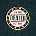 Dealer Button Small Blind Big Blind Metals Poker Gaming Accessory Set of 3 for Texas Hold 'em Blackjack Card Games