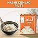 Nashi Shirataki Konjac Moyu Rice - Low Fat, Glucomannan Premium Recipe, Keto friendly, Suitable for Vegan, Odour Free low calorie food | Ready to Eat (8×190g)