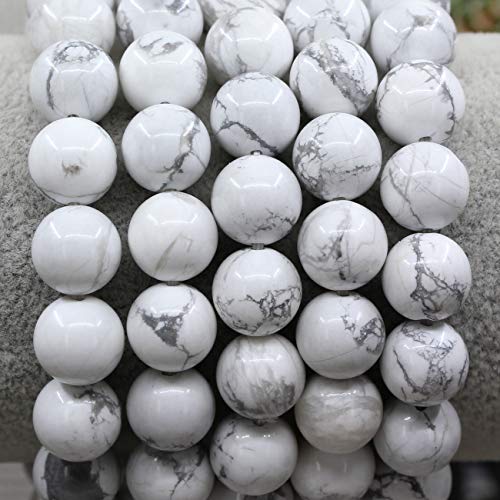 Keleny White Howlite Crystal Man Women Stretch Bracelet 10Mm Round Beads Rock Jasper 7 Inch #TOP1