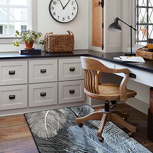 Hlimior Office Chair Mat For Hardwood Floor, Anti-Slip Desk Chair Mat, Chair Rugs Floor Protectors Mat, Computer Chair Mat For Rolling Chair, Chair Carpet Mat For Home Office（36"X48"） #TOP5
