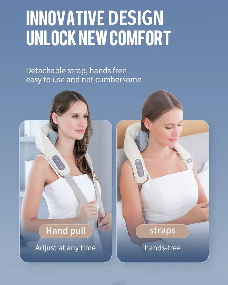NEVENUE - Shiatsu Relax Massager | Electric Full-Body Deep Tissue Massage Machine for Neck, Shoulder, Back, Arms, Legs & Muscle Pain Relief | Portable & Rechargeable NEVENUE - Shiatsu Relax Massager | Electric Full-Body Deep Tissue Massage Machine for Neck, Shoulder, Back, Arms, Legs & Muscle Pain Relief | Portable & Rechargeable