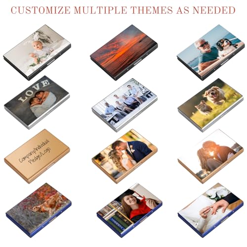 Custom RFID Credit Card Holder Stainless Steel Credit Card Wallet Business Card Holder, Slim Wallet For Driver's License, ID Cards, and Credit Cards, for Men or Women2