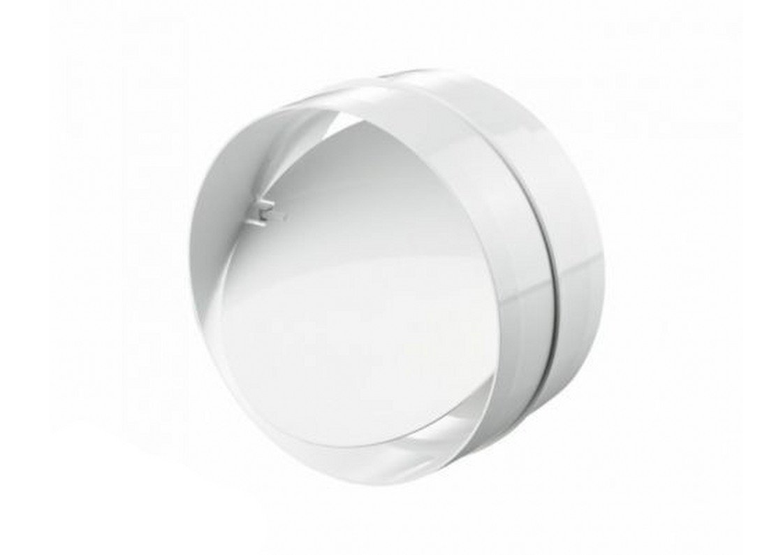Swiftair White In Line Back Draught Shutter Extractor Fan Ducting Joiner Coupler