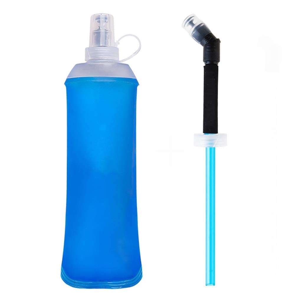 Faltbare Wasserflasche, Hohe Kapazität Klettern Im Freien Laufen Tragbarer Speicher, Blau