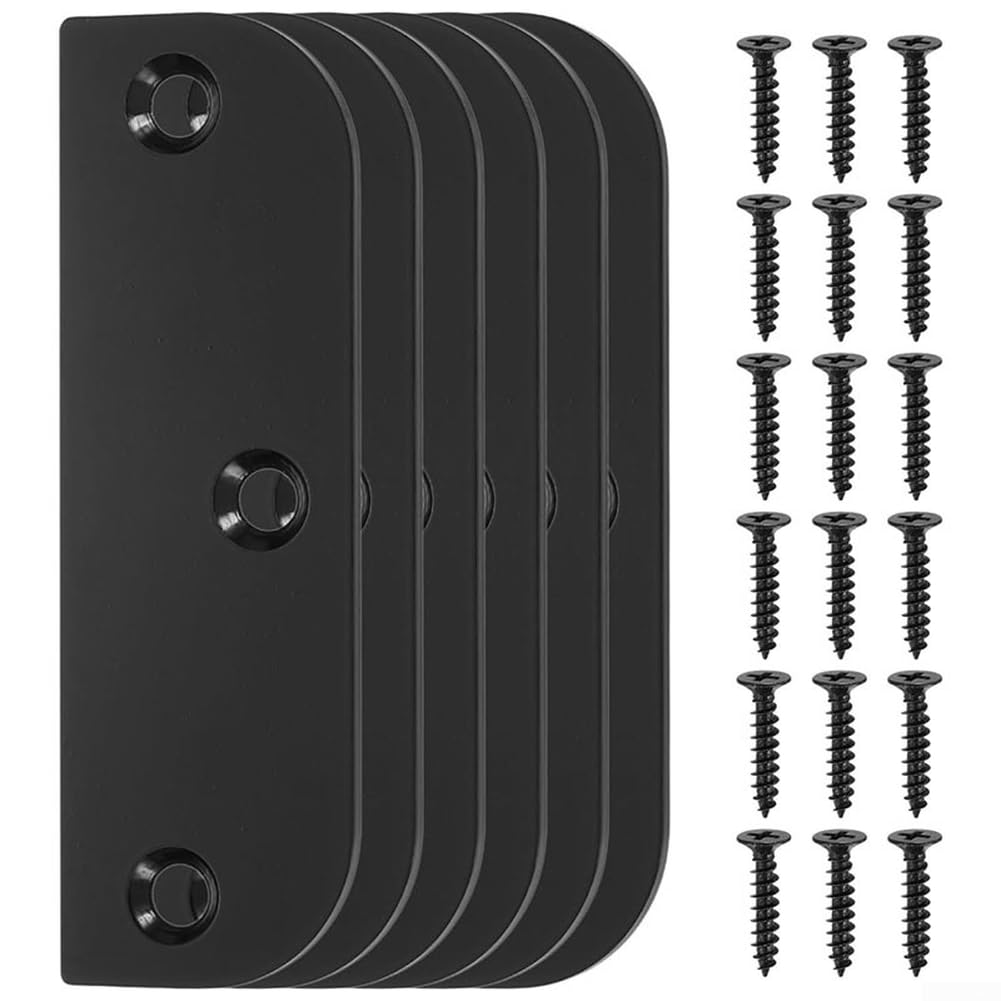 Kit de placas de relleno de bisagra de puerta de acero inoxidable con tornillos