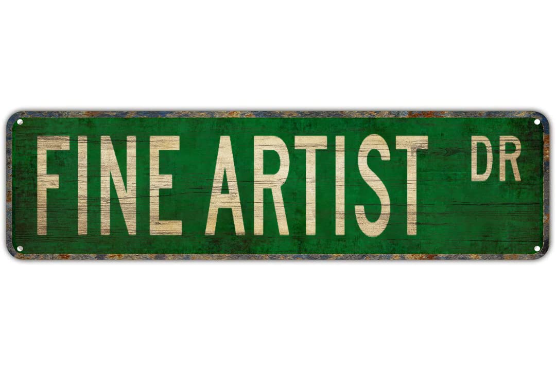 FINE ARTIST DR Vintage Tin Signs Art Plaque Aluminum for Bedroom Kitchen Garden Wall Bar Club Coffee Hanging Home Decor 4x16 Inch