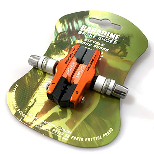 Farbetter Road Bike Cycle Bicycle Brake Pads, Compatible with Shimano Dura Ace/Ultegra/Sram, Forged Aluminum Alloy Holder, Hex Nuts and Shims Included